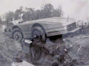 cruiser in ditch