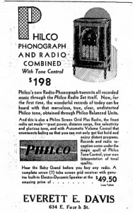 1930 Philco Radio Ad
